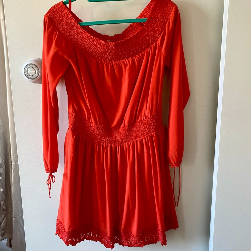 Coral Abercrombie & Fitch Dress - never worn